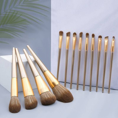 Wholesale Brushes Makeup Professional Golden EyeShadow Custom Makeup Brush Set